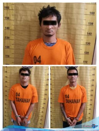Kelabui Petugas Dengan Bungkus Rokok, Akhirnya Tiga Orang Pria Diboyong Ke Polres Binjai